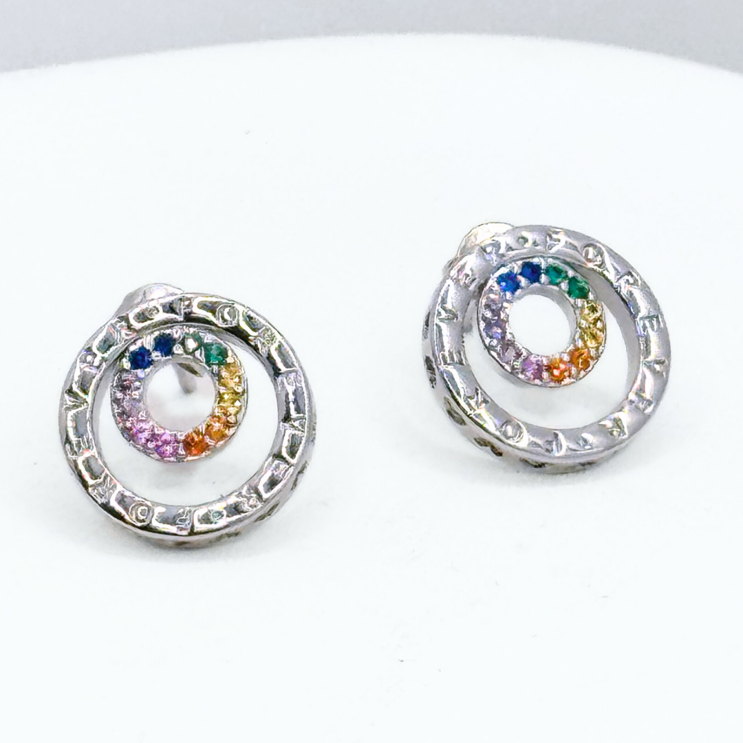 Conjunto Aros y Collar Forever Multicolor - Silver