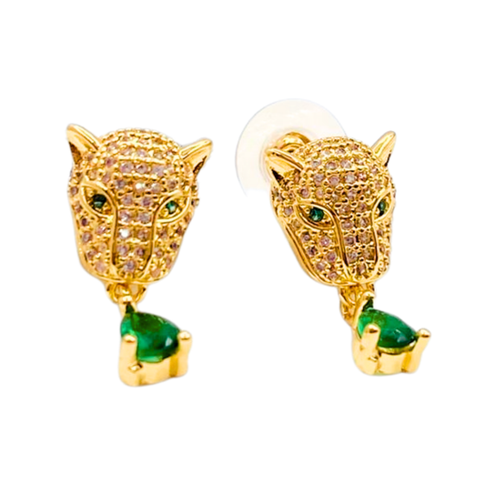 Aros Leopardo Drop - Gold