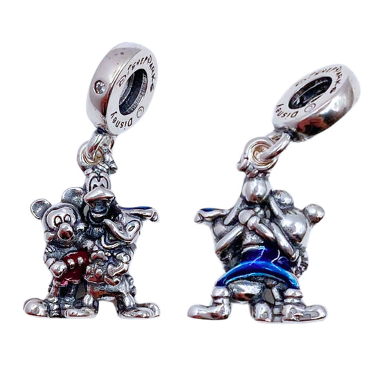 Charm Amigos Mickey, Donald y Goofy - Silver