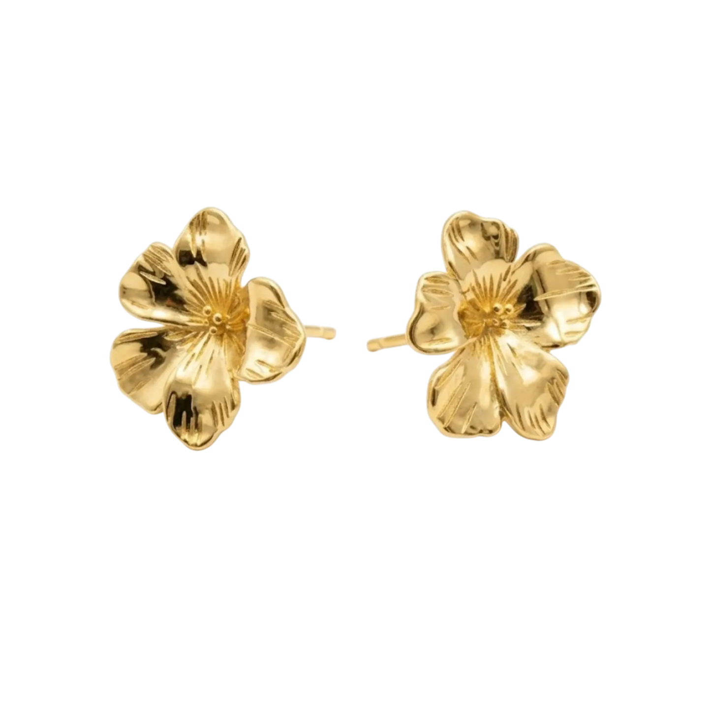 Aros Flor de Ciruelo - Gold