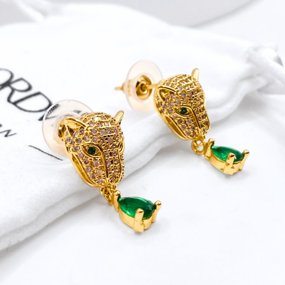 Aros Leopardo Drop - Gold