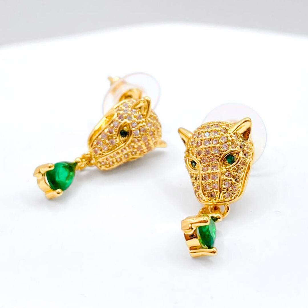 Aros Leopardo Drop - Gold