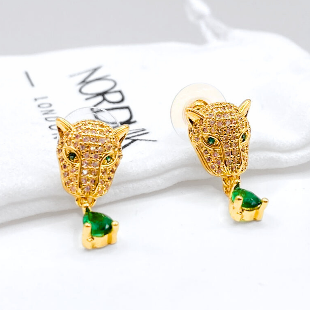 Aros Leopardo Drop - Gold