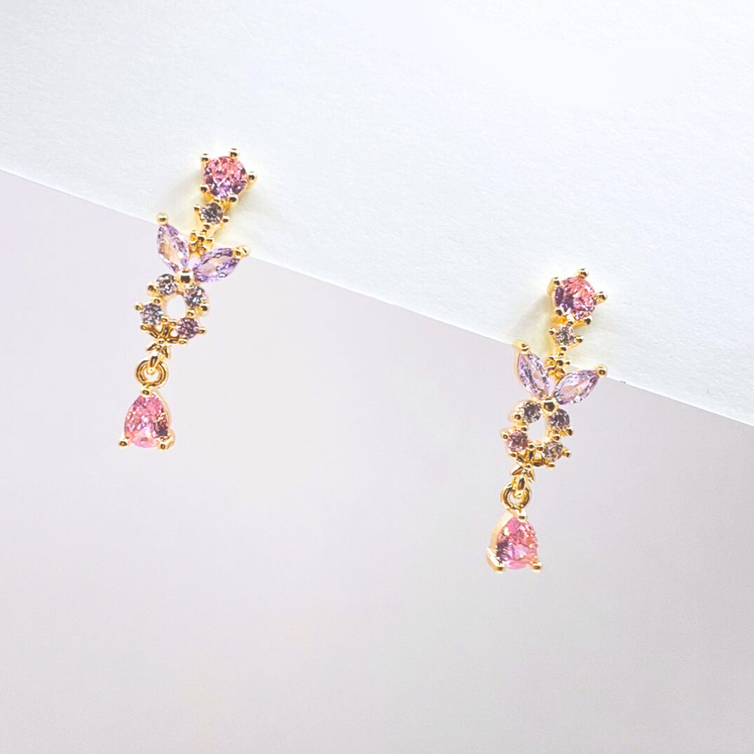 Aros Mariposa Honey - Gold