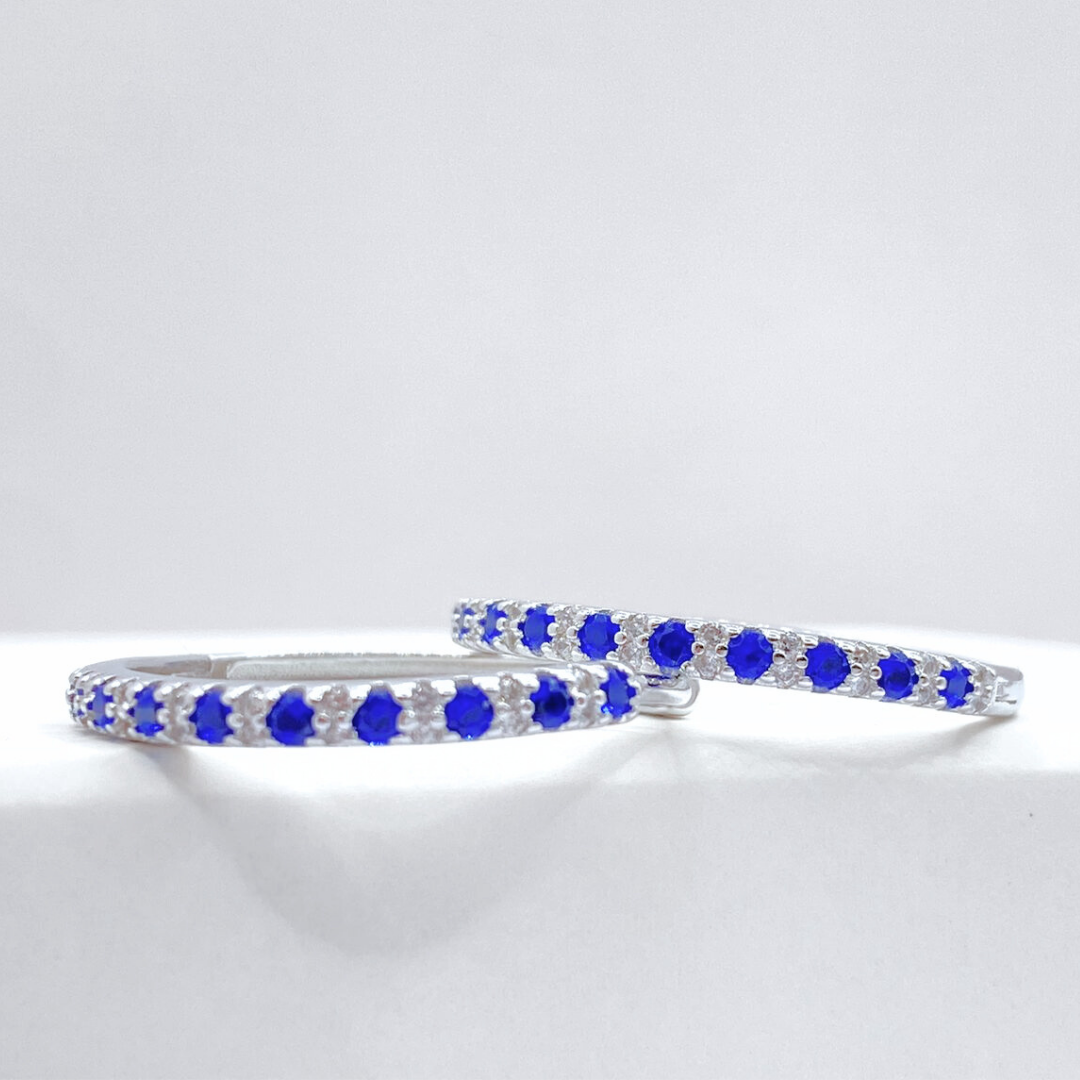 Argollas Midnight - Silver