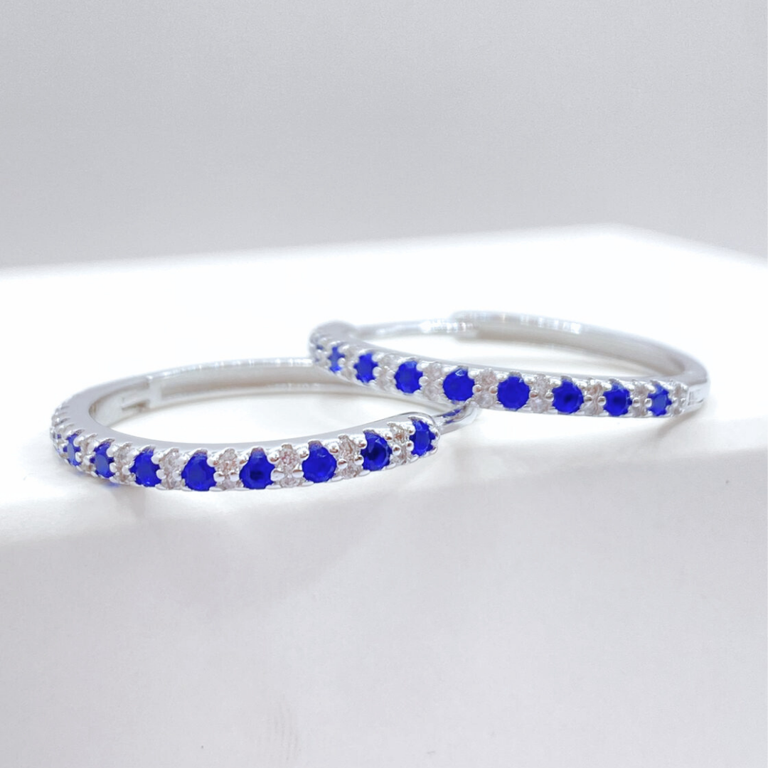 Argollas Midnight - Silver