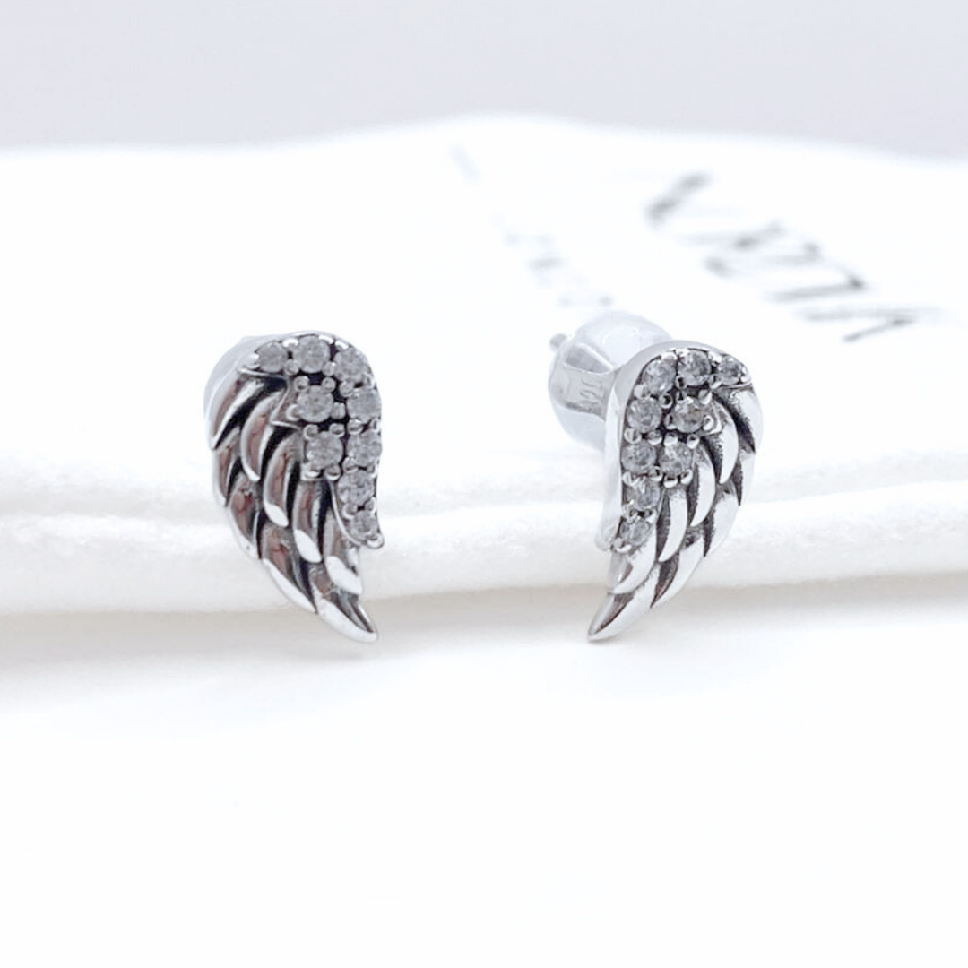 Aros Alas Pavé - Silver