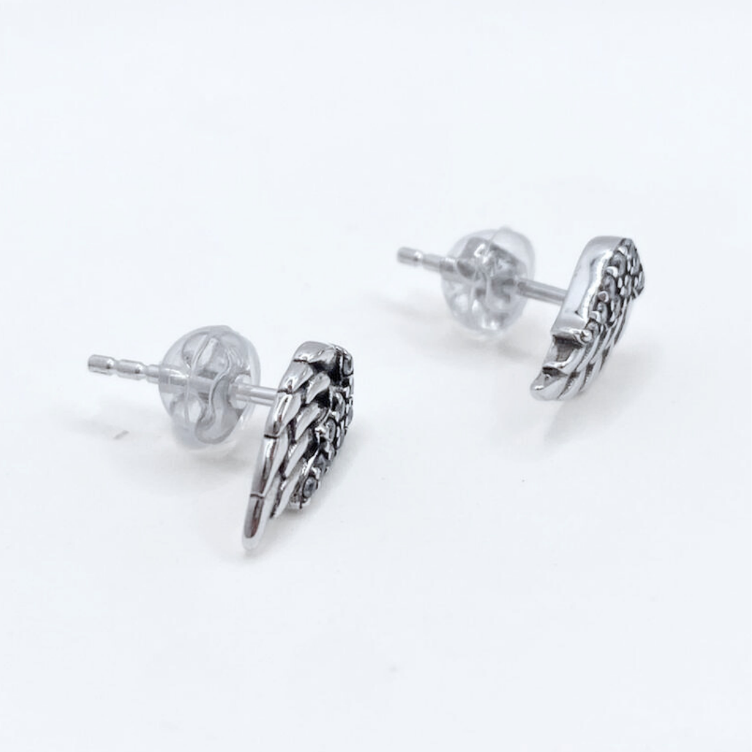 Aros Alas Pavé - Silver