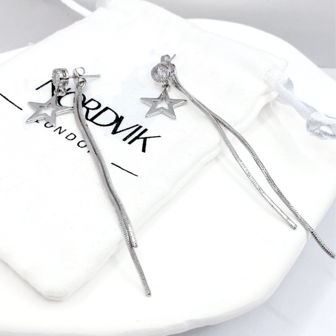 Aros Estrella Fugaz - Silver