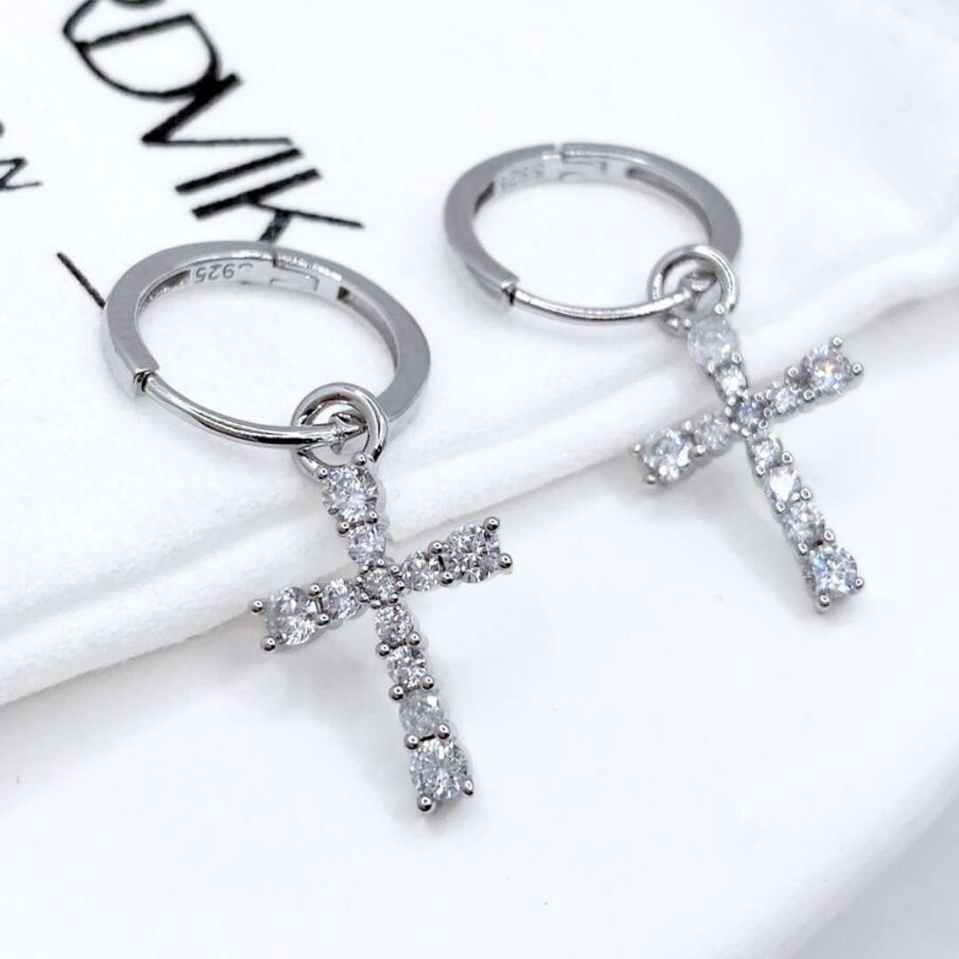 Argollas Cross - Silver