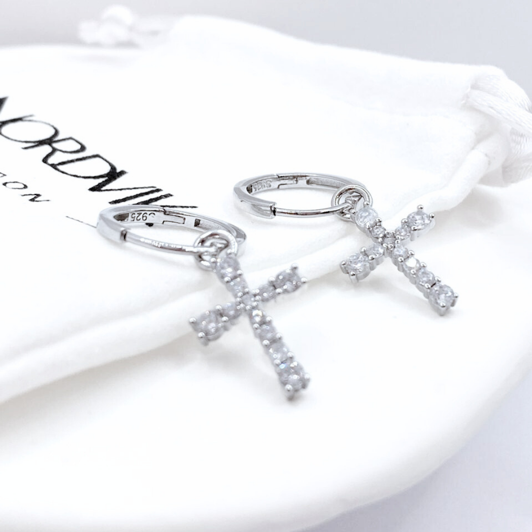 Argollas Cross - Silver