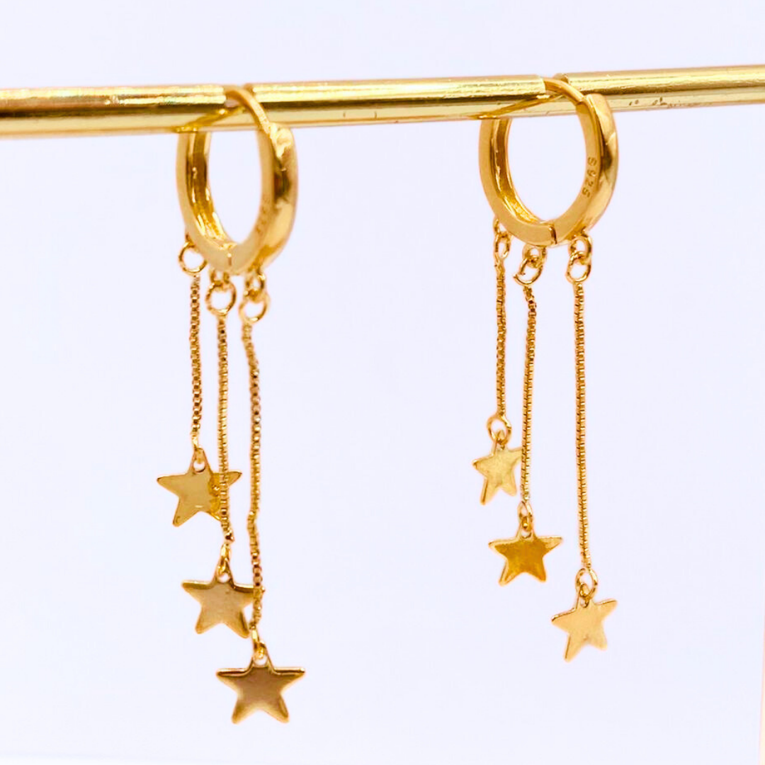 Argollas Starfall - Gold