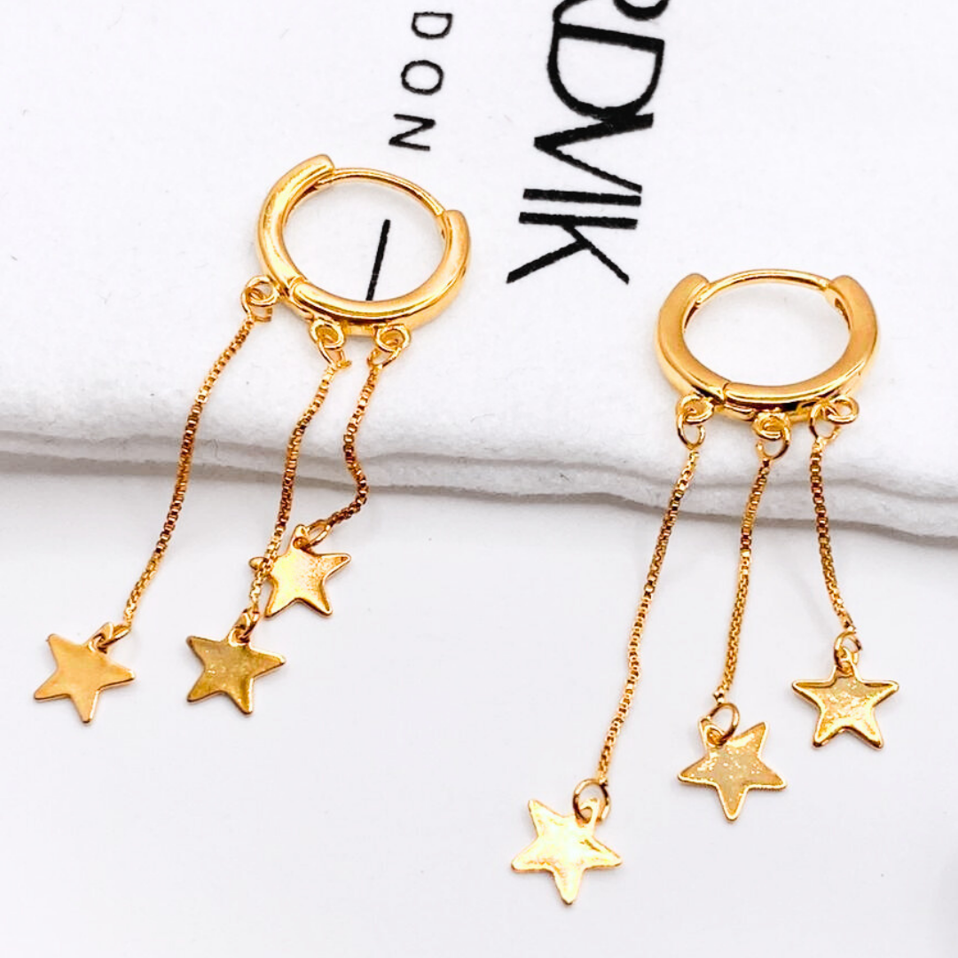 Argollas Starfall - Gold