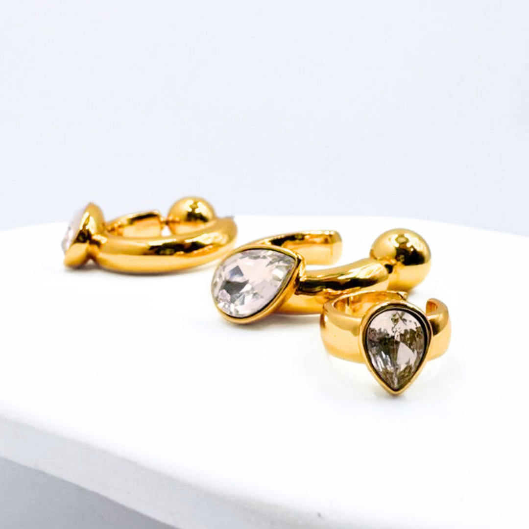 Aros Semi Argolla Cuff - Gold