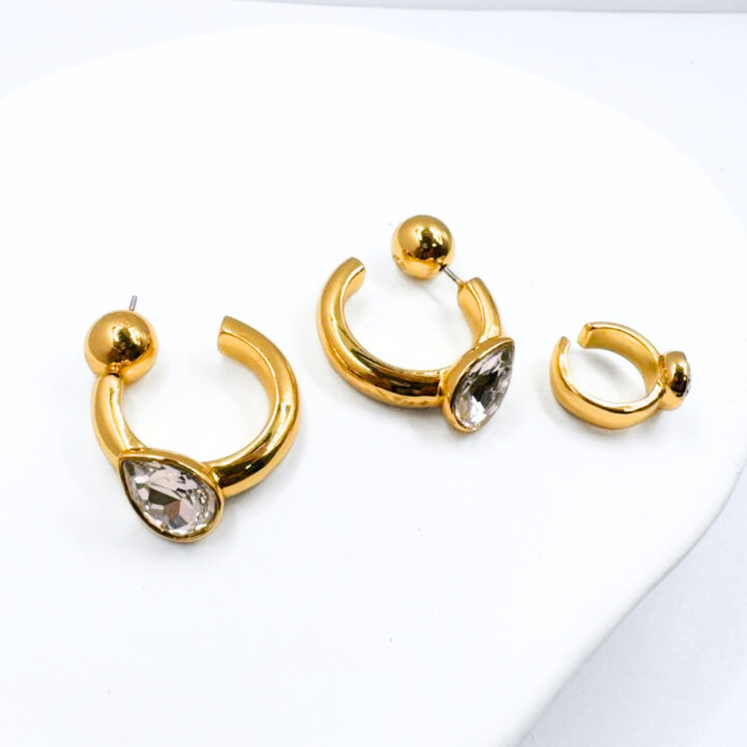 Aros Semi Argolla Cuff - Gold