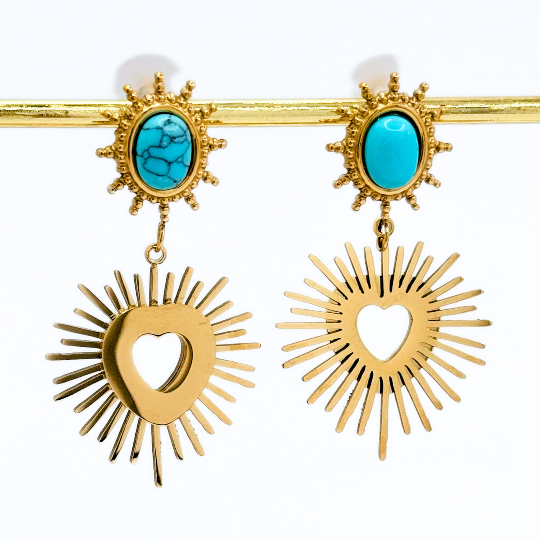 Aros Fiesta Sagrado Corazón - Gold