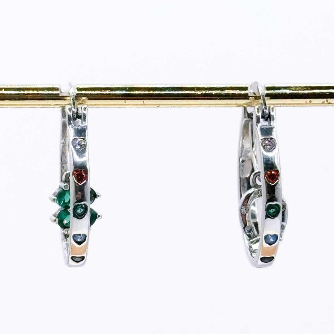 Argollas Lucky Charm - Silver