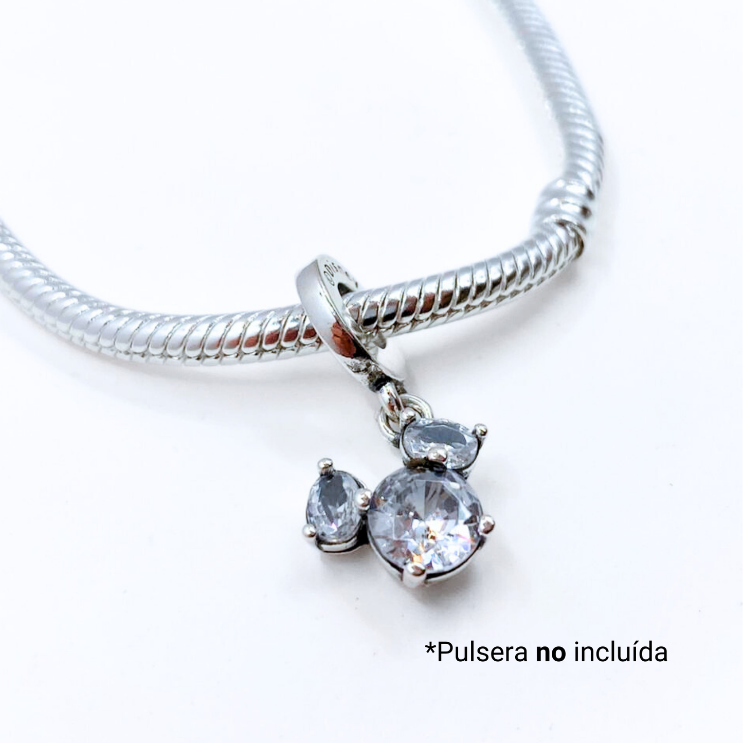 Charm Silueta Mickey - Silver