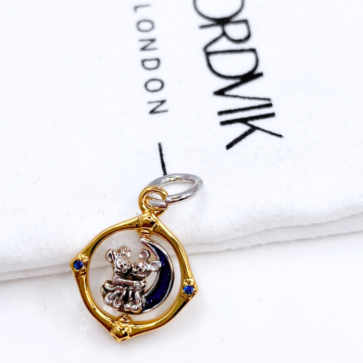 Charm Luna Giratoria Mickey & Minnie - Gold