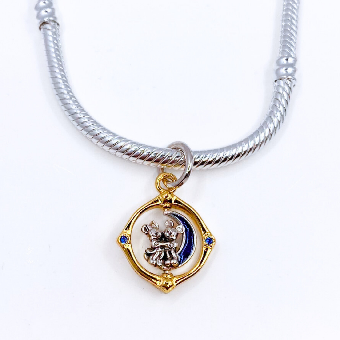 Charm Luna Giratoria Mickey & Minnie - Gold