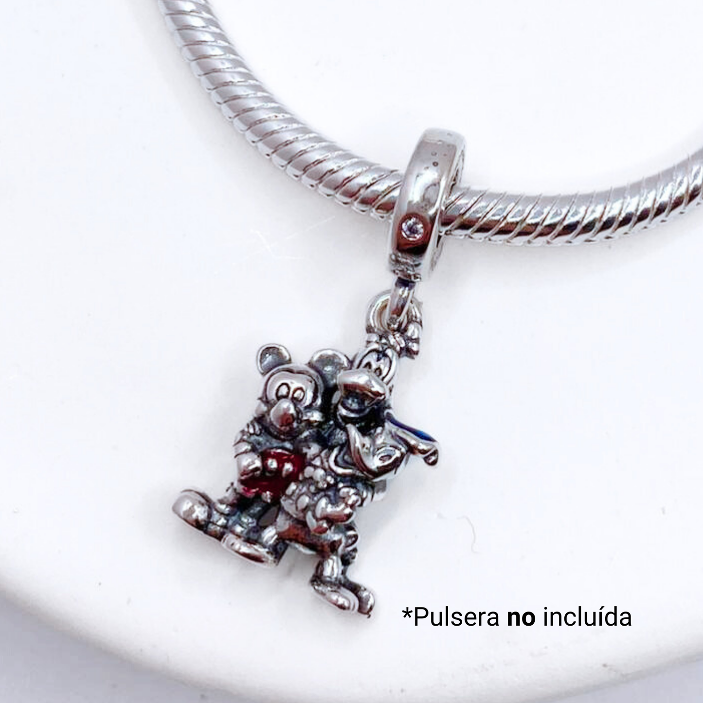 Charm Amigos Mickey, Donald y Goofy - Silver