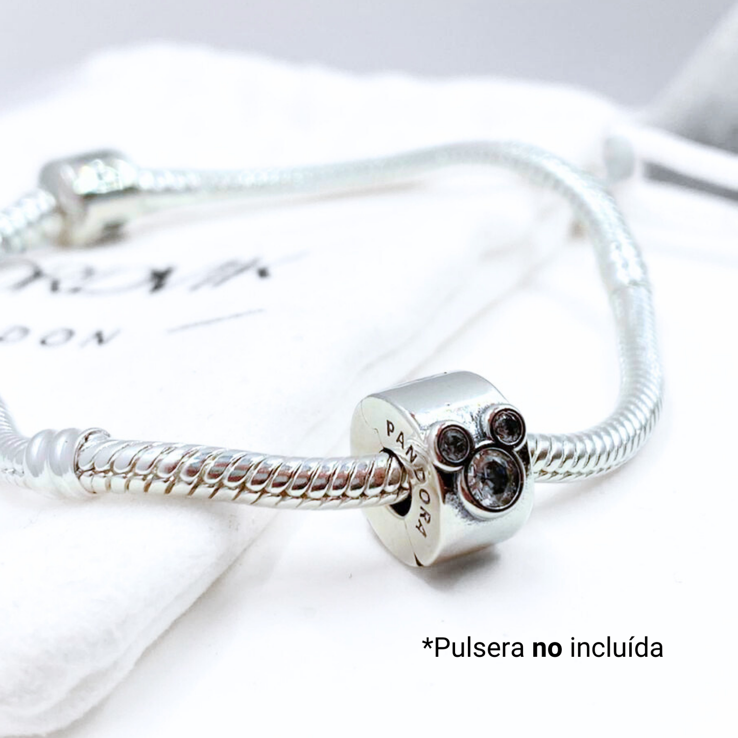 Charm Tope Mickey & Minnie - Silver