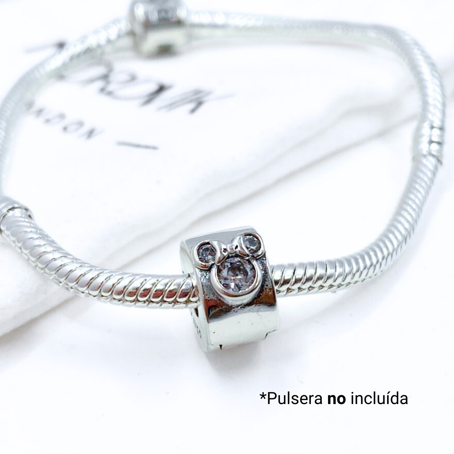 Charm Tope Mickey & Minnie - Silver
