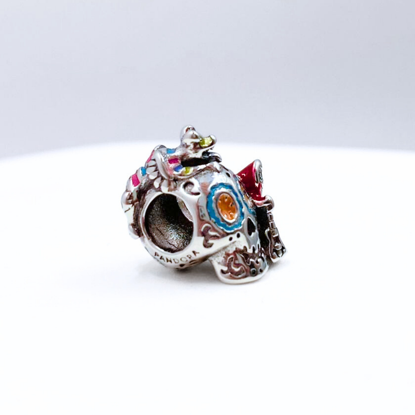 Charm de Calavera Coco - Silver