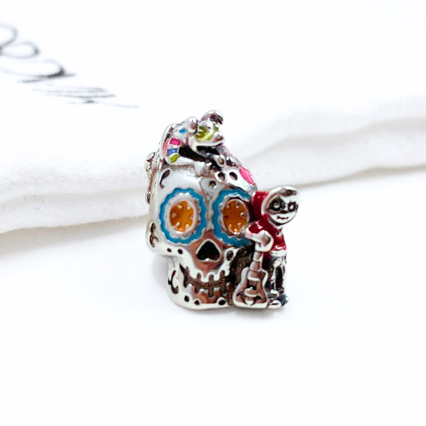 Charm de Calavera Coco - Silver