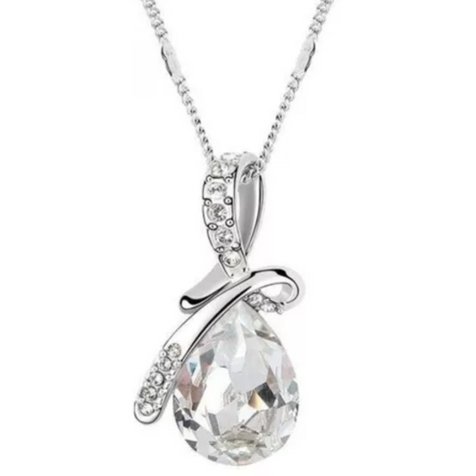 Collar Colgante Gota de Agua | Colores - Silver