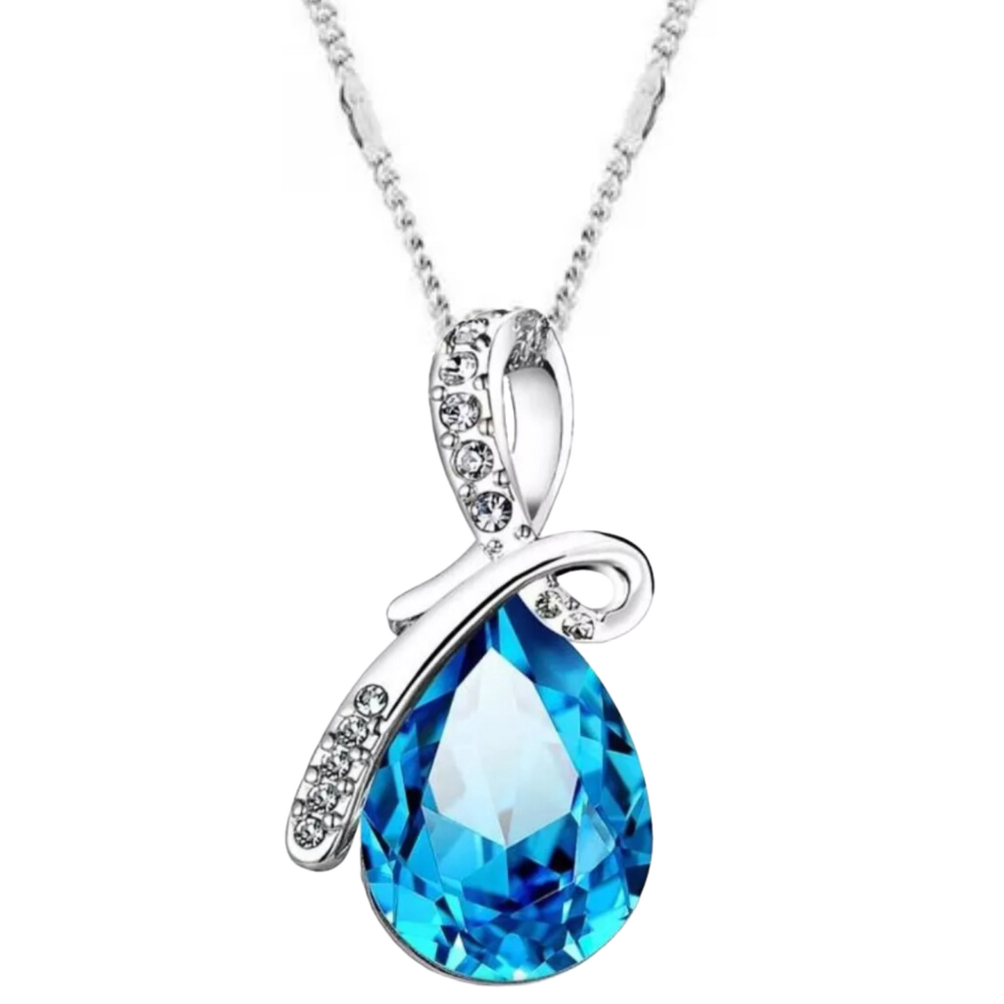 Collar Colgante Gota de Agua | Colores - Silver