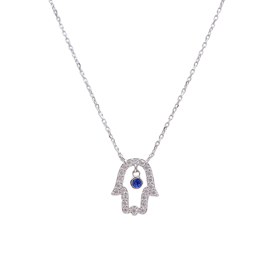 Collar Mano de Fátima - Silver