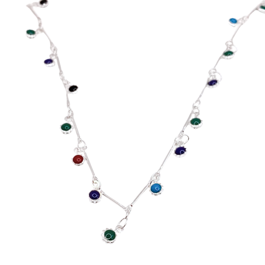 Collar Soles de Colores - Silver