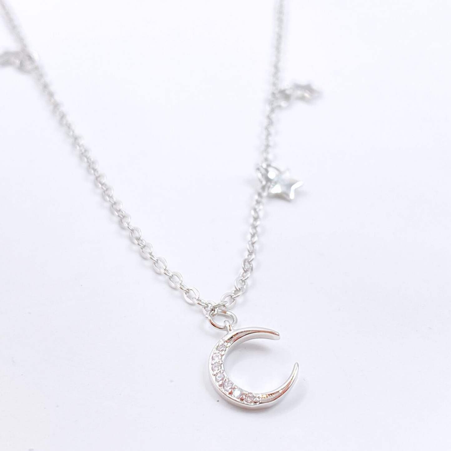 Collar Luna y Estrellas - Silver