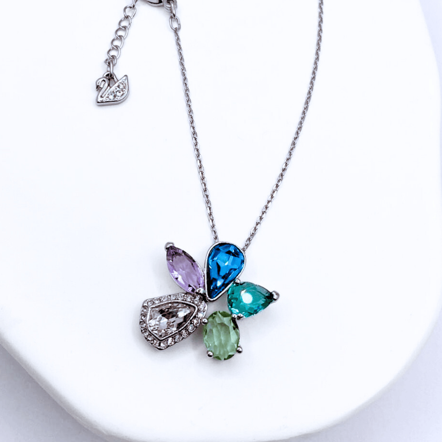 Collar Flor Cristral Austriaco - Silver - Nordvik London