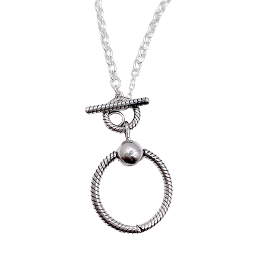 Collar Twist & Charm - Silver