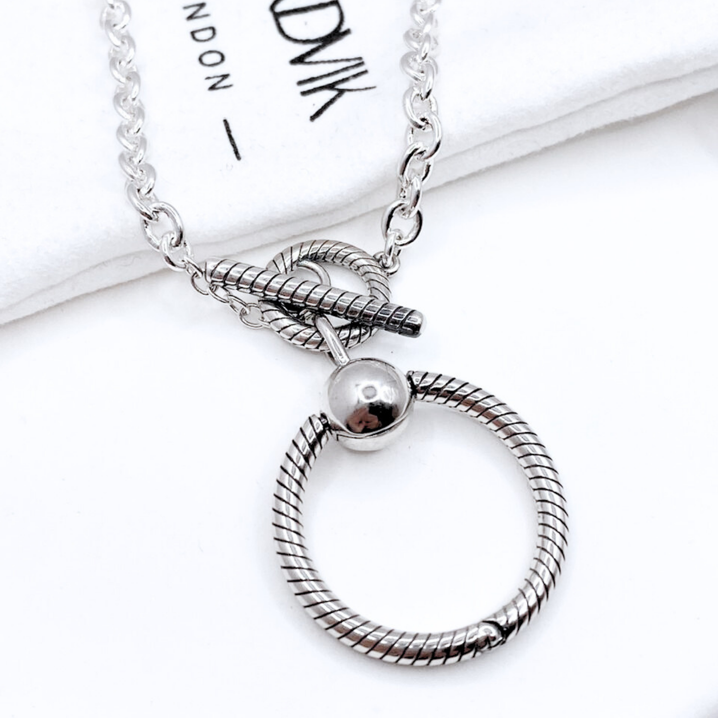 Collar Twist & Charm - Silver