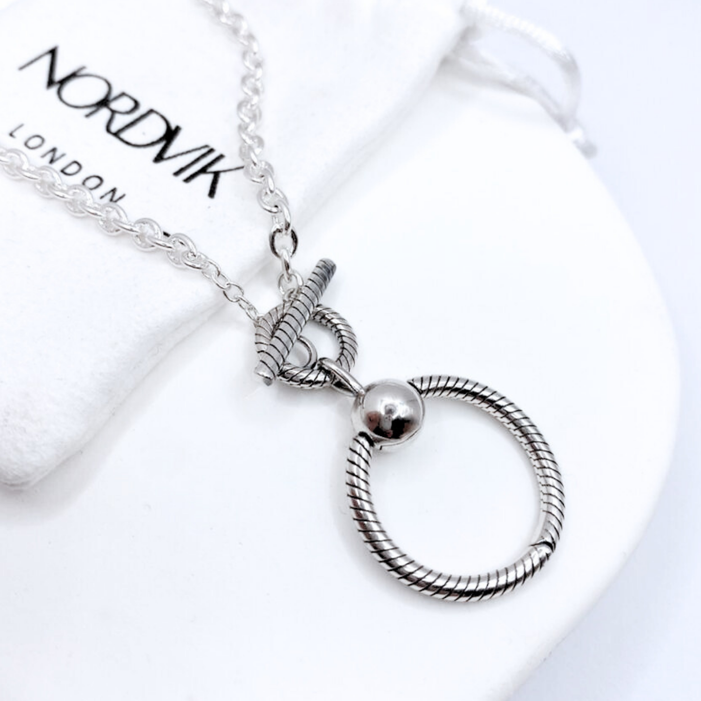 Collar Twist & Charm - Silver