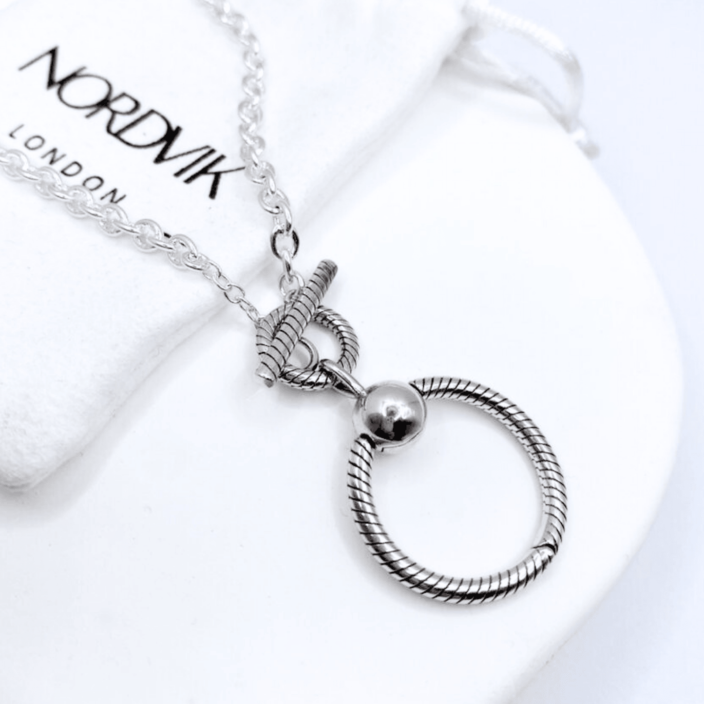 Collar Twist & Charm - Silver - Nordvik London