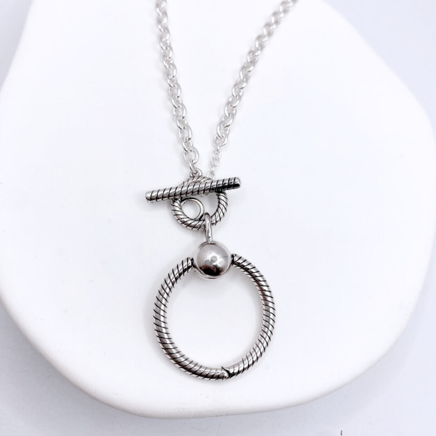 Collar Twist & Charm - Silver