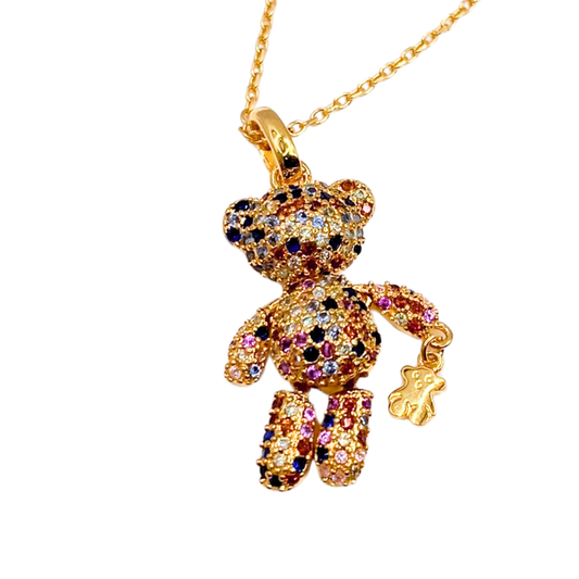 Collar Rainbow Teddy - Gold