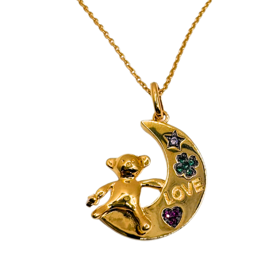 Collar Teddy Moon - Gold
