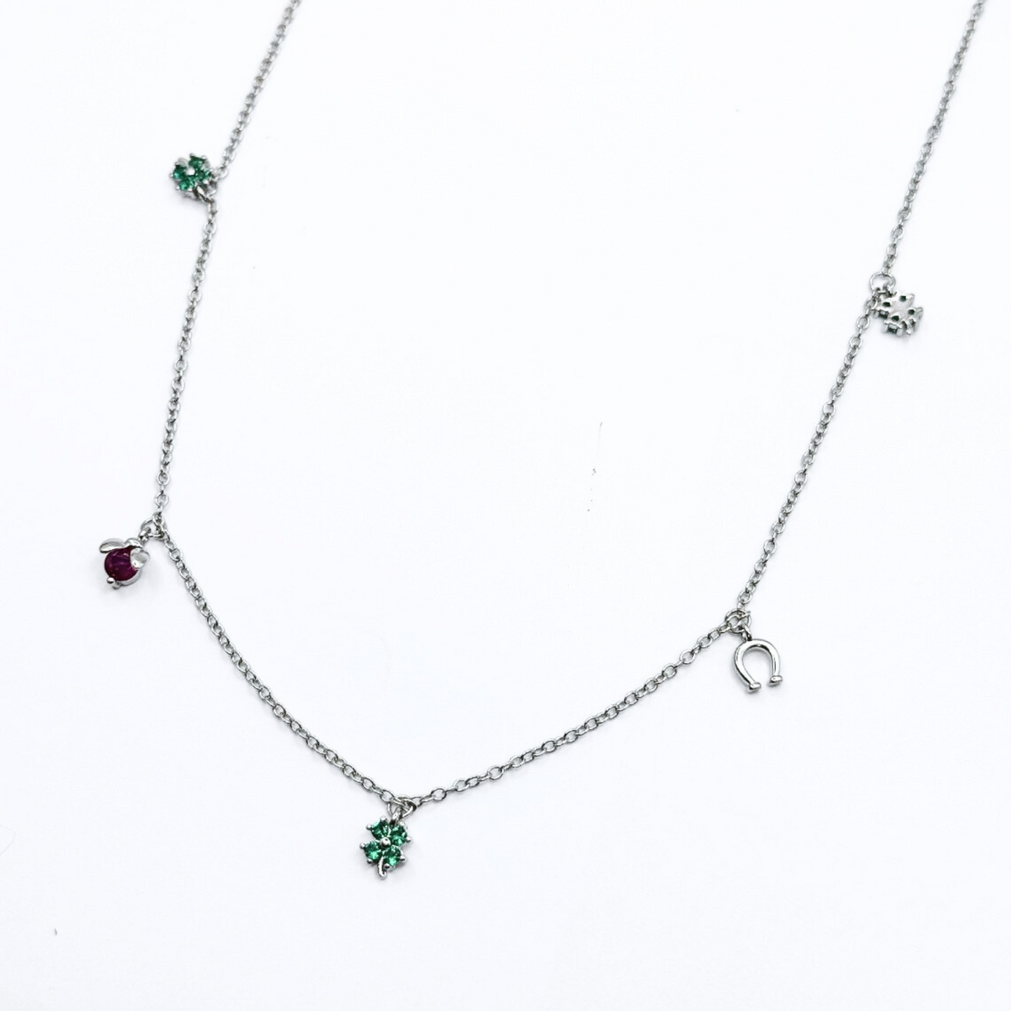 Collar Lucky Charms - Silver