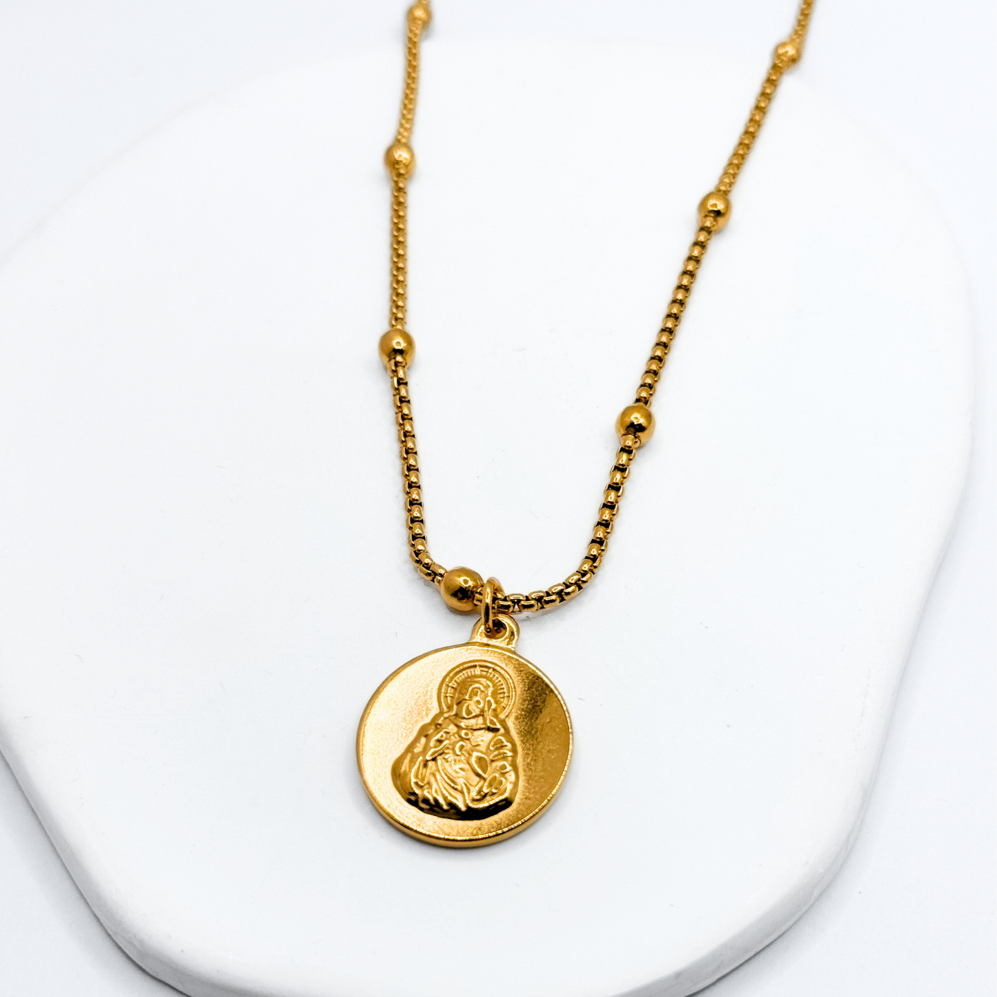 Collar Sagrado Corazón de Jesús - Gold
