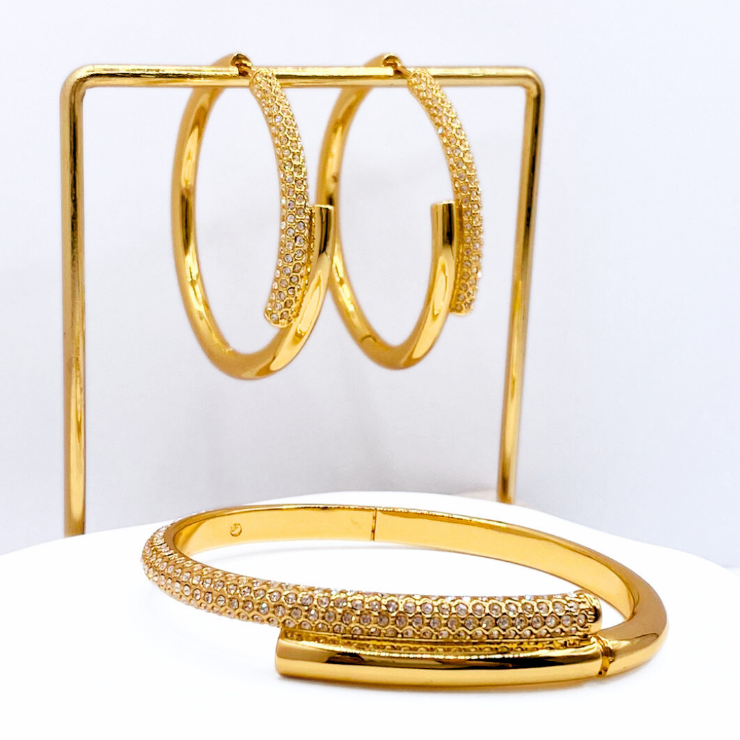 Conjunto Loop Brillante - Gold