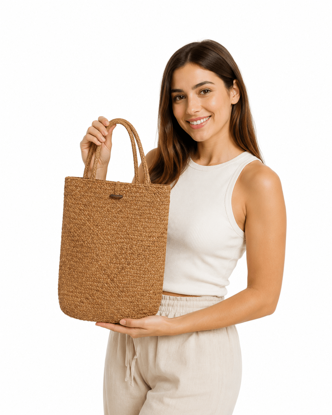 Tote Ischia Trenzado Ratán Natural Boho Chic Artesanal - Nordvik London