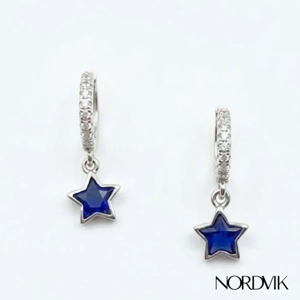 Argolla Estrella Circón Azul Pavé - Silve - Nordvik London