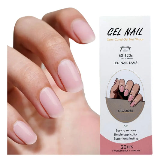 Uñas Gel Semi Curado Manicure - Palo Rosa