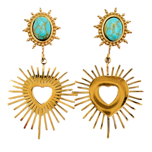 Aros Fiesta Sagrado Corazón - Gold