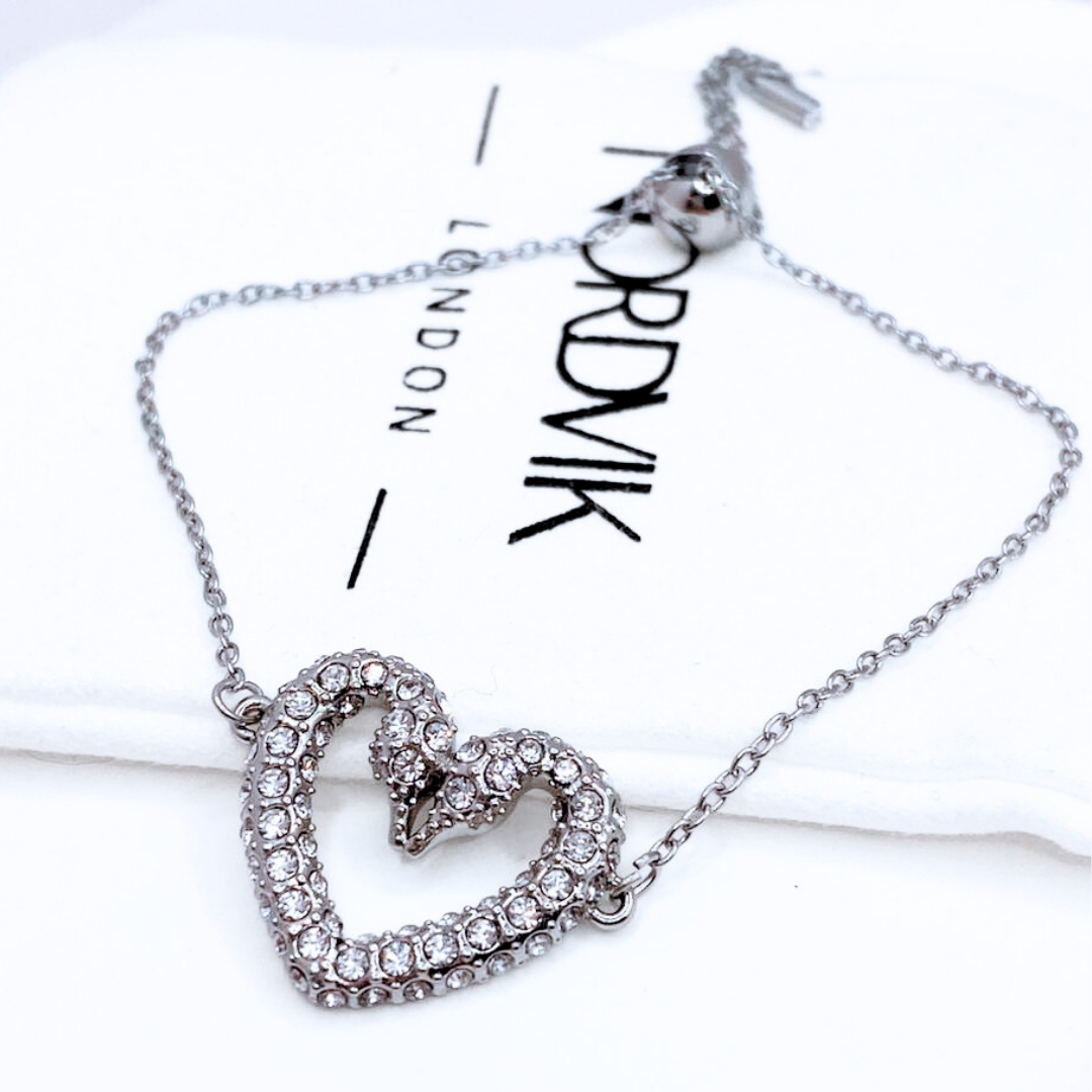 Pulsera Cisnes Amor - Silver
